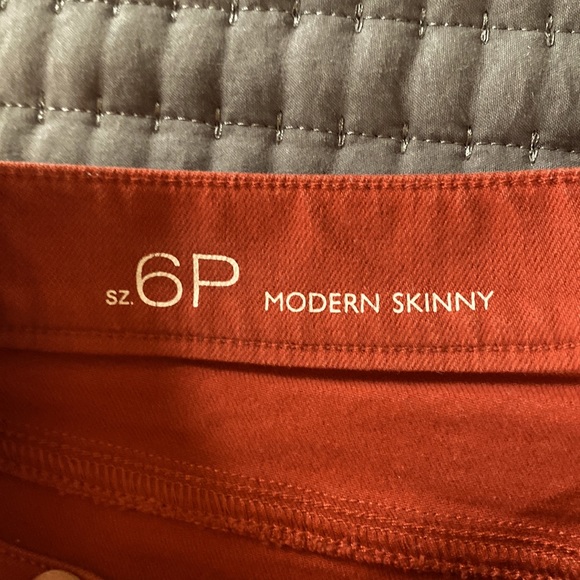 Loft Orange Modern Skinny Jean Size 6P - Picture 4 of 5